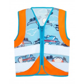 Korntex Children's Safety Vest Action - Plane Orange - 2XS