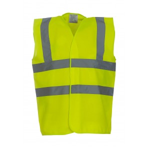 Yoko Fluo 2 Band + Brace Waistcoat - Fluo Yellow - L