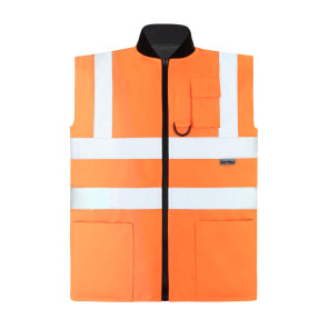 Korntex Hi-Vis Reversible Bodywarmer „Ural“ - Orange - XL