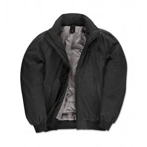 B&C Outerwear Crew Bomber/men Jacket - Black/Warm Grey - 3XL