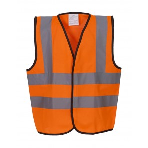 Yoko Kids Fluo 2 Band + Brace Waistcoat - Fluo Orange - 4-6(S)