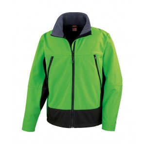 Result Softshell Activity Jacket - Vivid Green/Black - S