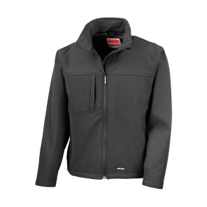 Result Men's Classic Softshell Jacket - Black - L