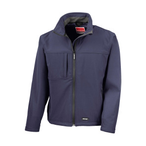 Result Men's Classic Softshell Jacket - Navy Blue - L