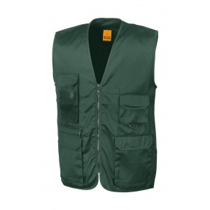 Result Work-Guard Safari Waistcoat - Lichen Green - M