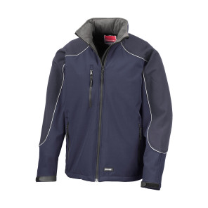 Result Work-Guard Ice Fell Hooded Softshell Jacket - Navy Blue - L