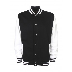 FDM Varsity Jacket - Black/White - 3XL