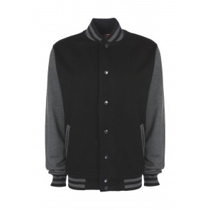 FDM Varsity Jacket - Black/Charcoal - XL