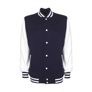 FDM Varsity Jacket - Navy/White - S