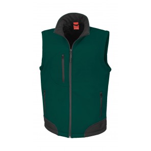 Result Softshell Bodywarmer - Bottle/Black - XL