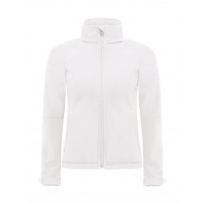 B&C Outerwear Hooded Softshell/women - White - L