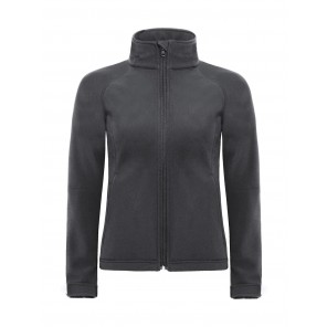 B&C Outerwear Hooded Softshell/women - Dark Grey - L