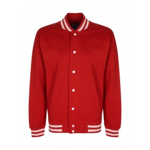 FDM Campus Jacket - Fire Red/White - 2XL