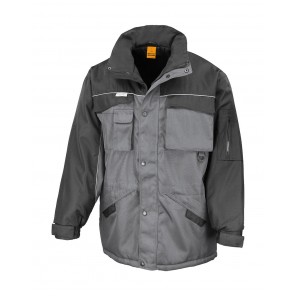 Result Work-Guard Heavy Duty Combo Jacket - Grey/Black - 2XL