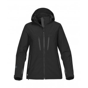 Stormtech Women's Patrol Softshell Jacket - Black/Carbon - XS