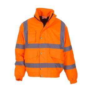Yoko Fluo Bomber Jacket - Orange - 6XL