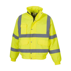 Yoko Fluo Bomber Jacket - Yellow - 6XL