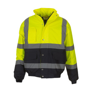 Yoko Fluo 2-Tone Bomber Jacket - Yellow - 2XL