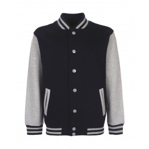 FDM Junior Varsity Jacket - Navy/Sport Grey - 3-4(104)