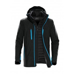Stormtech Men's Matrix System Jacket - Black/Electric Blue - 3XL