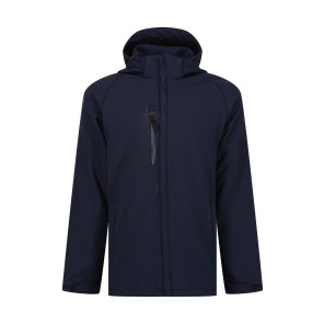 Regatta Professional Repeller Lined Hooded Softshell - Navy Blue - XL
