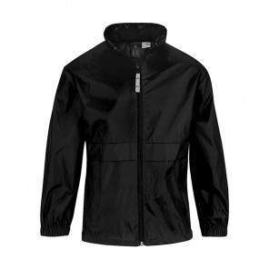 B&C Outerwear Sirocco/kids Windbreaker - Black - 7/8(122/128)