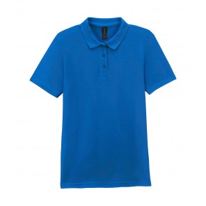 Gildan Softstyle Women's Pique Polo - Royal - M