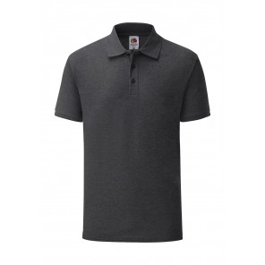 Fruit of the Loom 65/35 Tailored Fit Polo - Dark Heather Grey - S