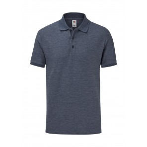 Fruit of the Loom 65/35 Tailored Fit Polo - Heather Navy - XL