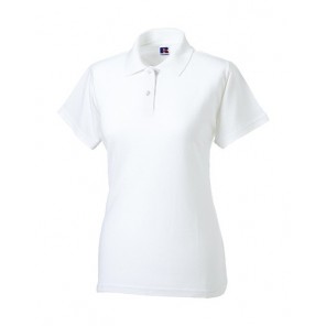 Russell Ladies Classic Cotton Polo White - Größe 2XL
