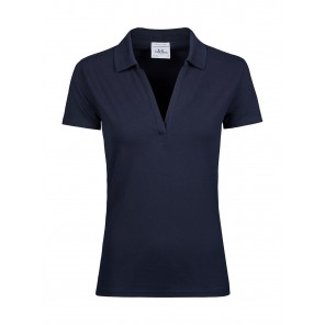 Tee Jays Women's Luxury Stretch V Polo - Navy - M