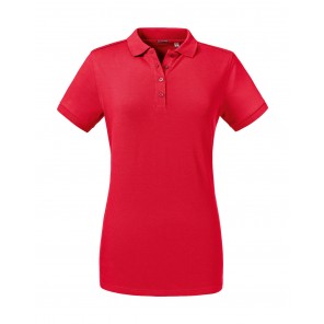 Russell Ladies' Tailored Stretch Polo - Classic Red - XS