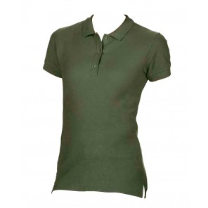 Gildan Premium Cotton Ladies' Double Piqué Polo - Military Green - S