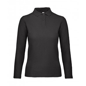 B&C ID.001 LSL /women Polo - Black - 3XL