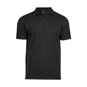Tee Jays Luxury Stretch V-Neck Polo - Black - XL