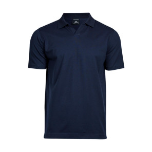 Tee Jays Luxury Stretch V-Neck Polo - Navy Blue - 3XL