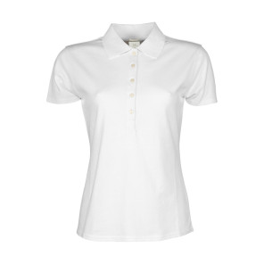 Tee Jays Ladies' Luxury Stretch Polo - White - M