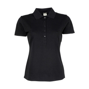 Tee Jays Ladies' Luxury Stretch Polo - Black - XL