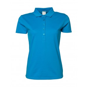 Tee Jays Ladies' Luxury Stretch Polo - Azure - S