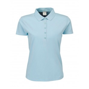 Tee Jays Ladies' Luxury Stretch Polo - Sky Blue - M