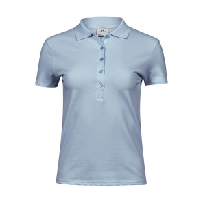 Tee Jays Ladies' Luxury Stretch Polo - Blue - XL