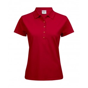 Tee Jays Ladies' Luxury Stretch Polo - Red - L