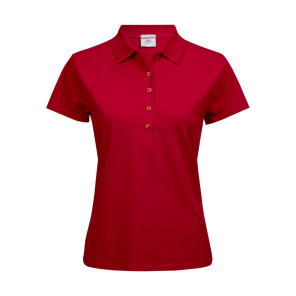Tee Jays Ladies' Luxury Stretch Polo - Red - XL