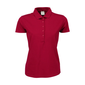 Tee Jays Ladies' Luxury Stretch Polo - Red - XL