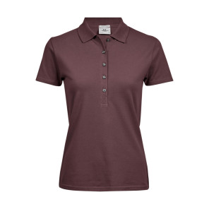 Tee Jays Ladies' Luxury Stretch Polo-Grape-3XL