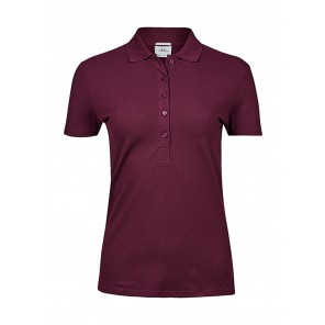 Tee Jays Ladies' Luxury Stretch Polo - Wine - 2XL
