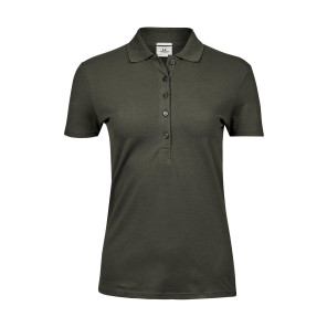 Tee Jays Ladies' Luxury Stretch Polo - Green - M