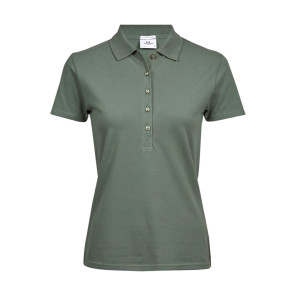 Tee Jays Ladies' Luxury Stretch Polo - Green - XL