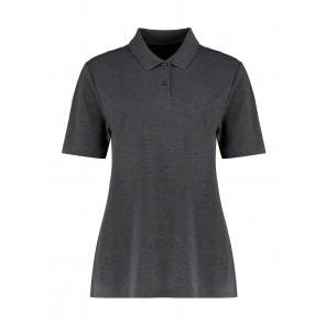 Kustom Kit Women's Regular Fit Workforce Polo - Dark Grey Marl - S