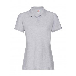 Fruit of the Loom Ladies' Premium Polo - Heather Grey - L(14)